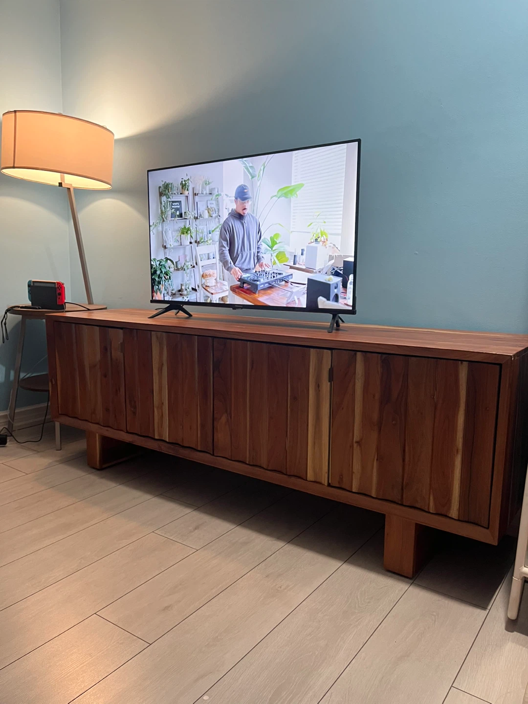 Solid Wood Media Console TV Stand