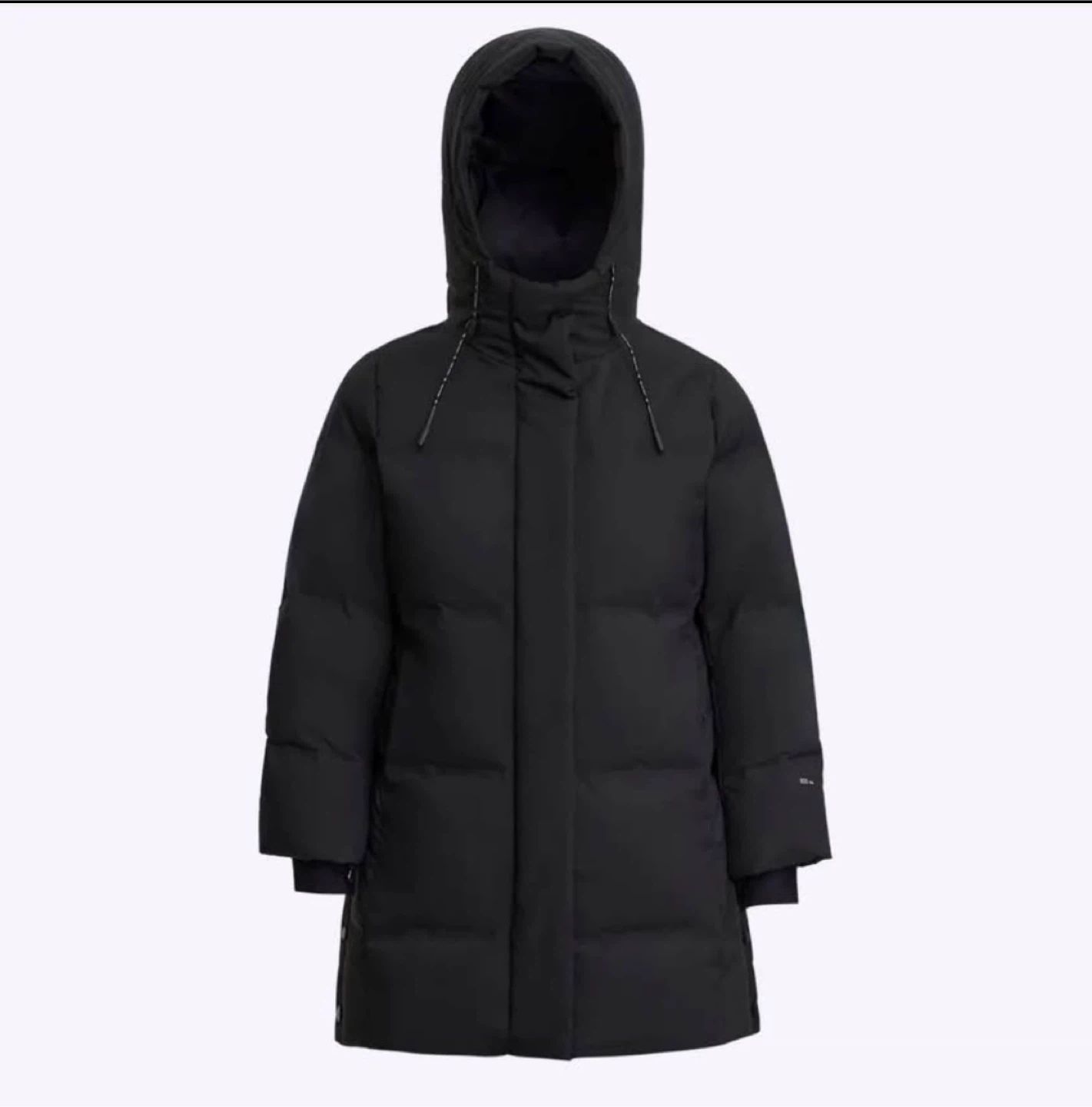 Ultra Light Black Puffer Coat with Hood - photo 3