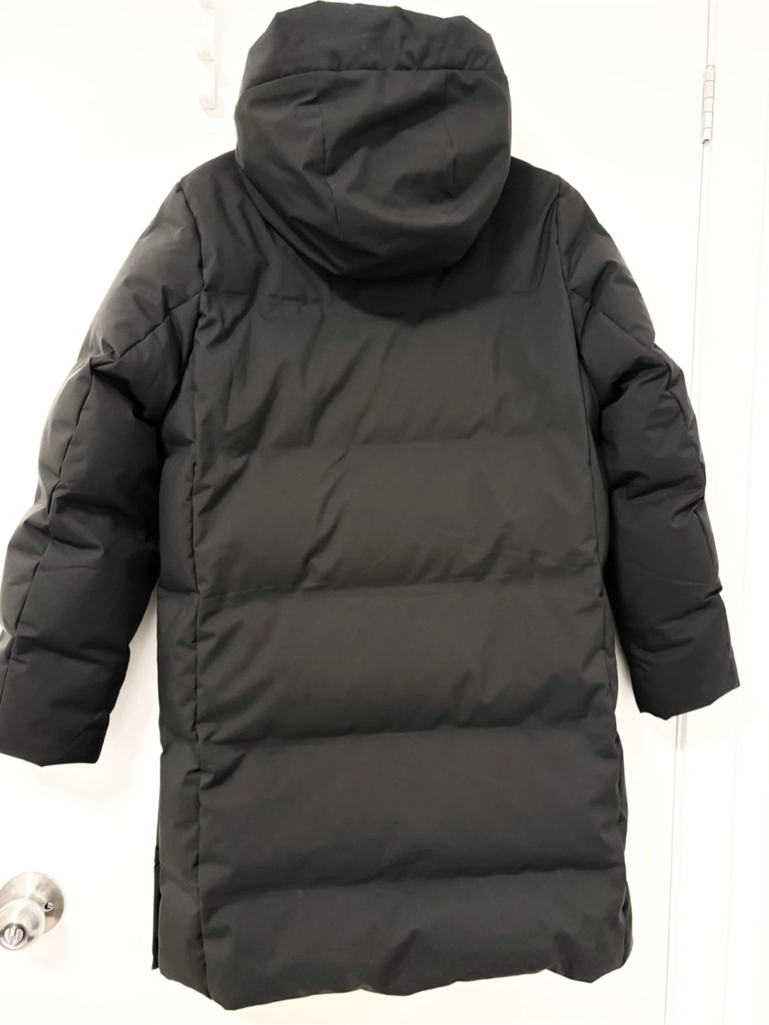 Ultra Light Black Puffer Coat with Hood - photo 2