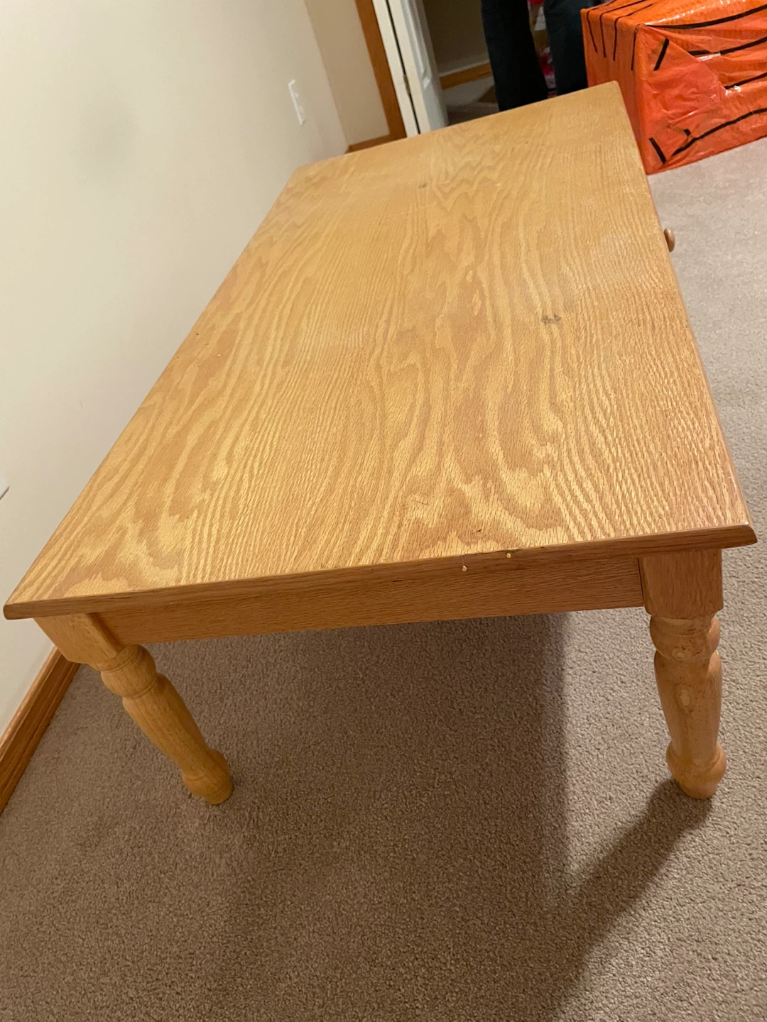 Wooden Coffee Table and matching end tables with Drawer - photo 3