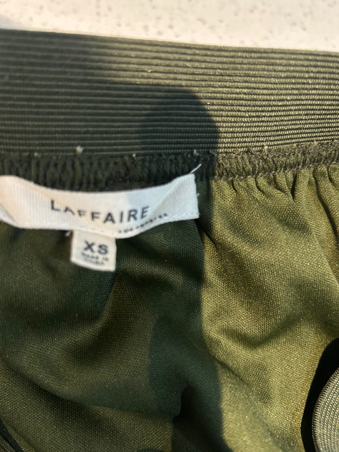 LAFFAIRE Lace Skirt - Olive Green - XS - photo 4