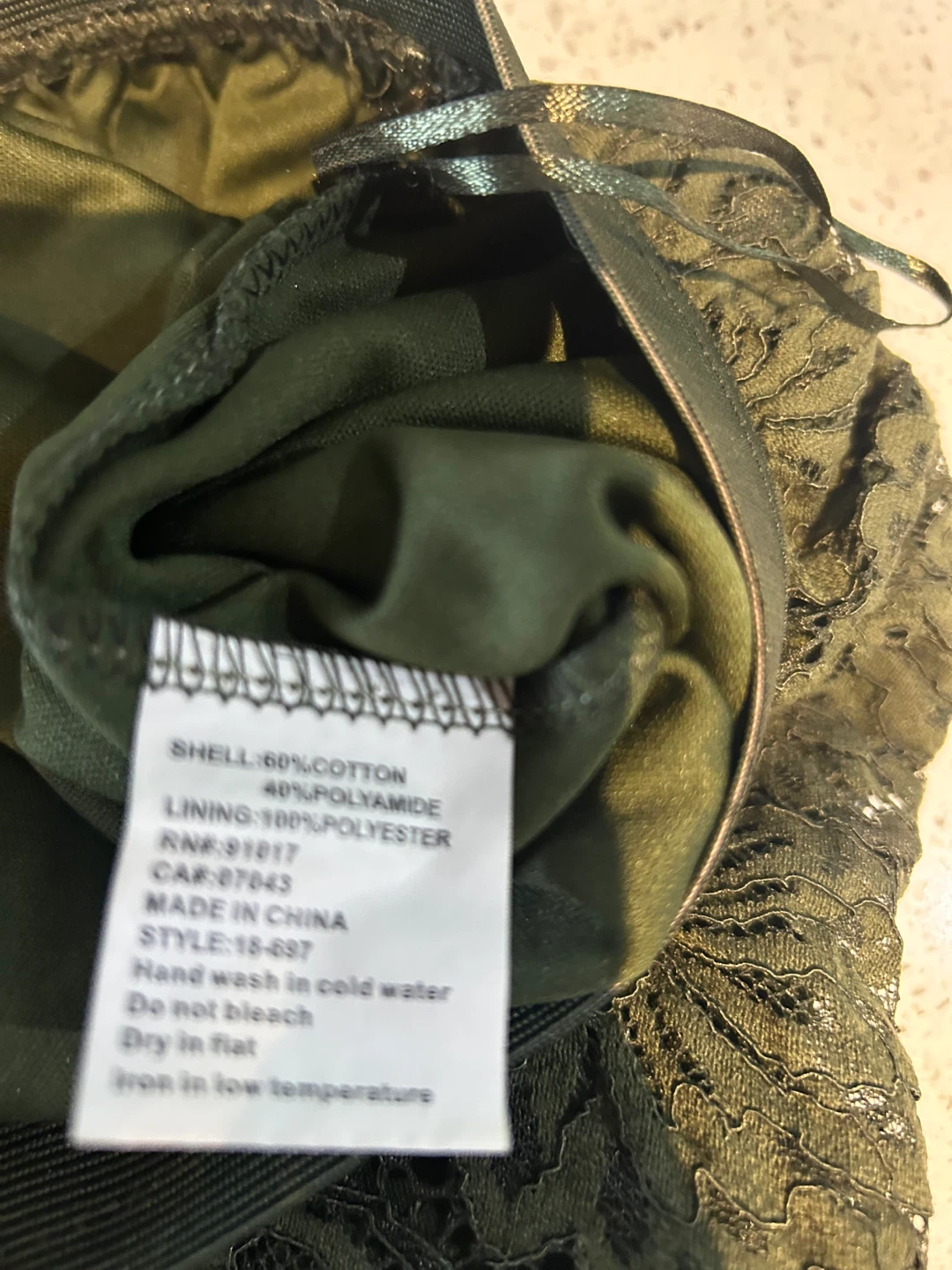 LAFFAIRE Lace Skirt - Olive Green - XS - photo 5