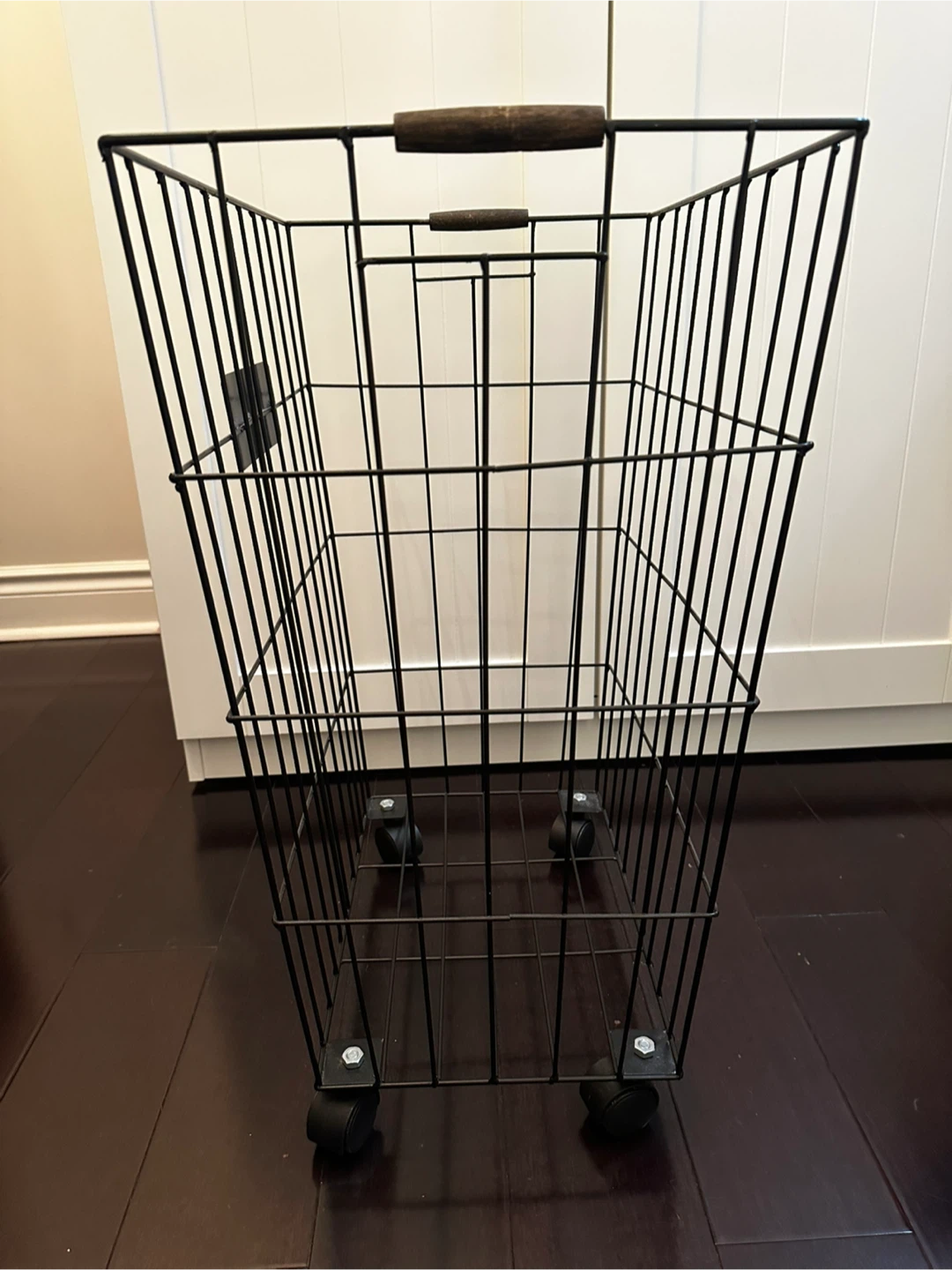 Wire Laundry Basket with Wheels - photo 3
