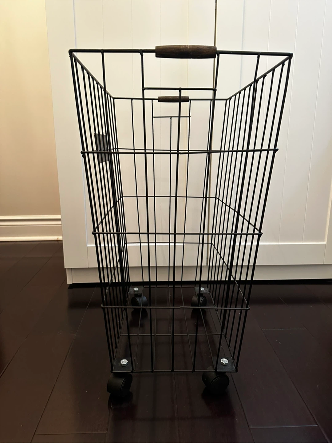 Wire Laundry Basket with Wheels - photo 2