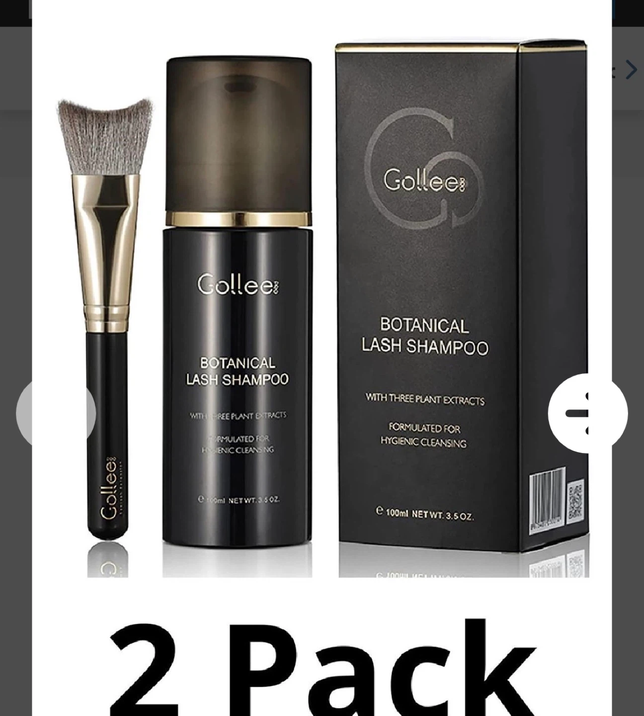 Gollee Botanical Lash Shampoo 2 Pack