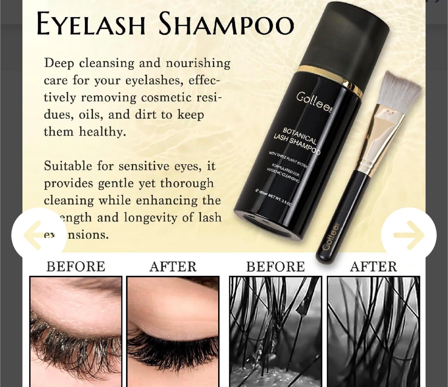 Gollee Botanical Lash Shampoo 2 Pack - photo 2