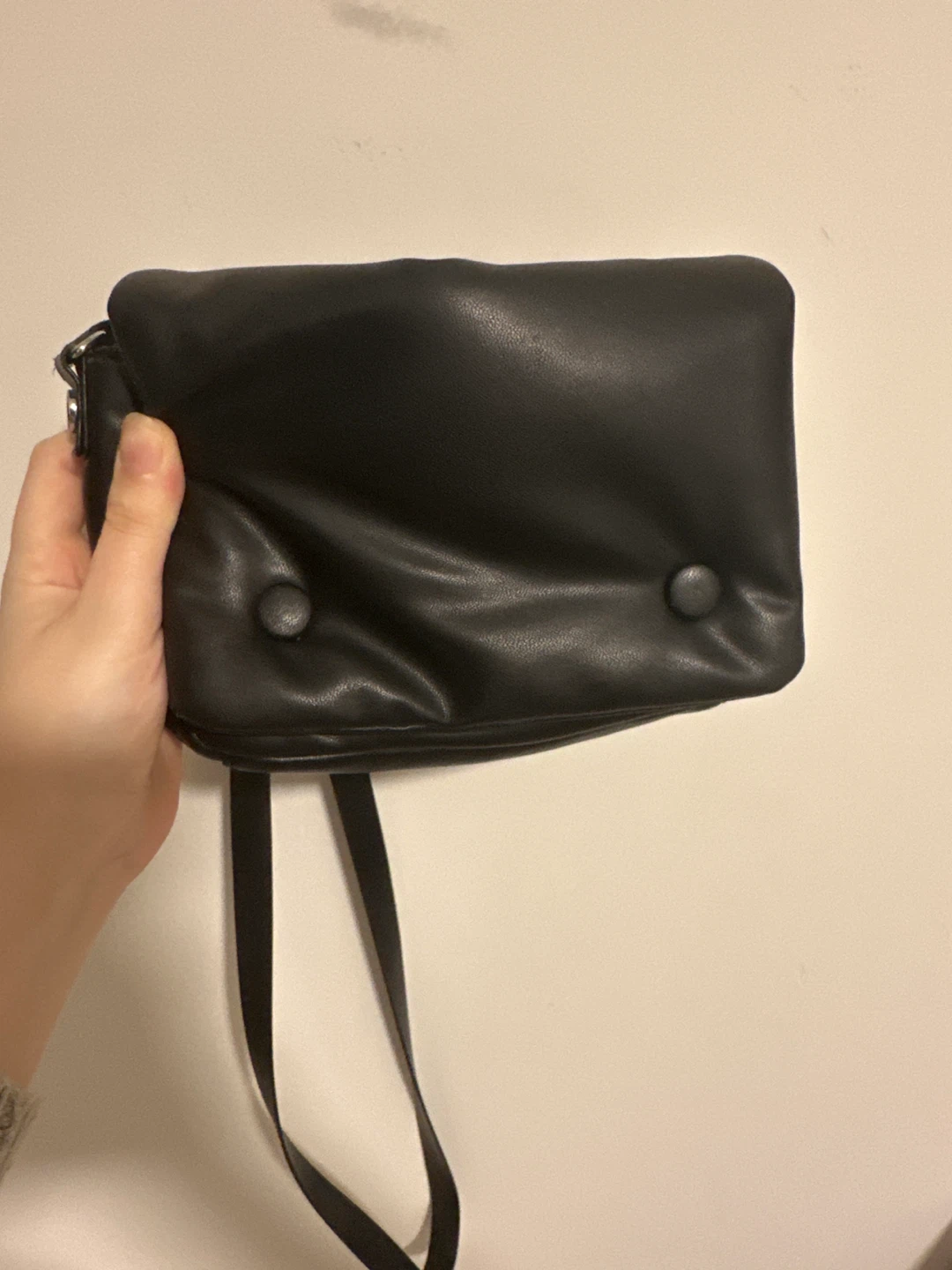 H&M Black Faux Leather Crossbody Bag - photo 3
