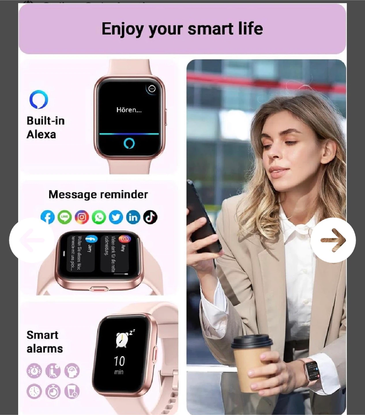 Tensky Smart Watch for Women - photo 4