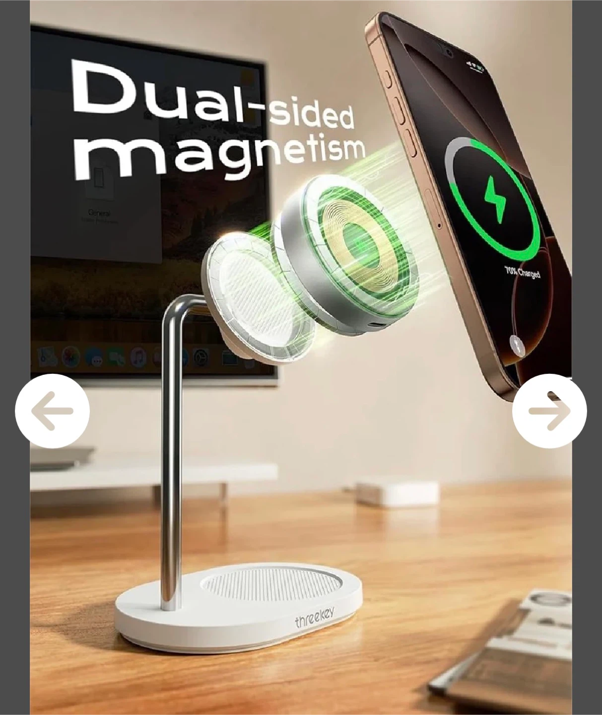 THREEKEY Wireless Charging Station for MagSafe - photo 3