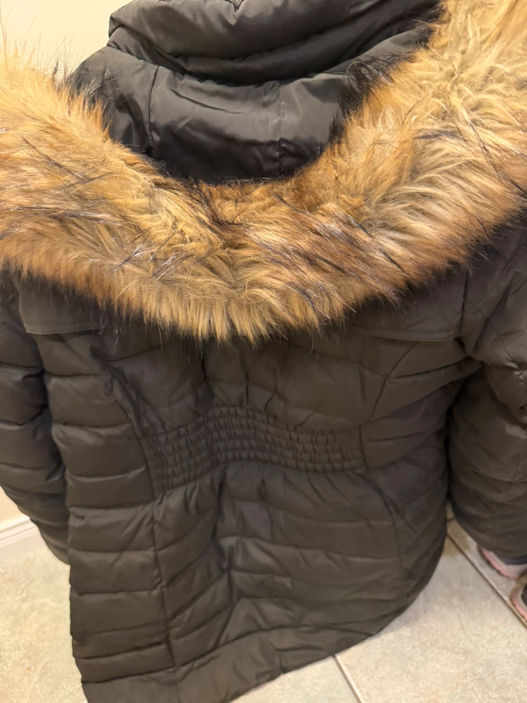 Michael Michael Kors Black Puffer Coat with Fur Trim - XL - photo 2