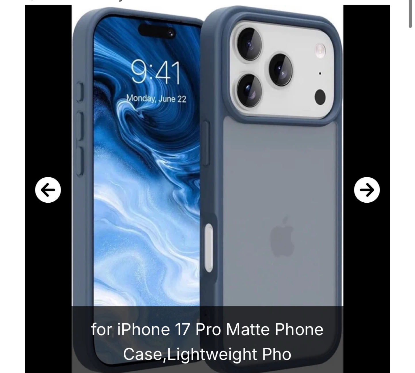 TORRAS for iPhone 17 Pro Matte Phone Case