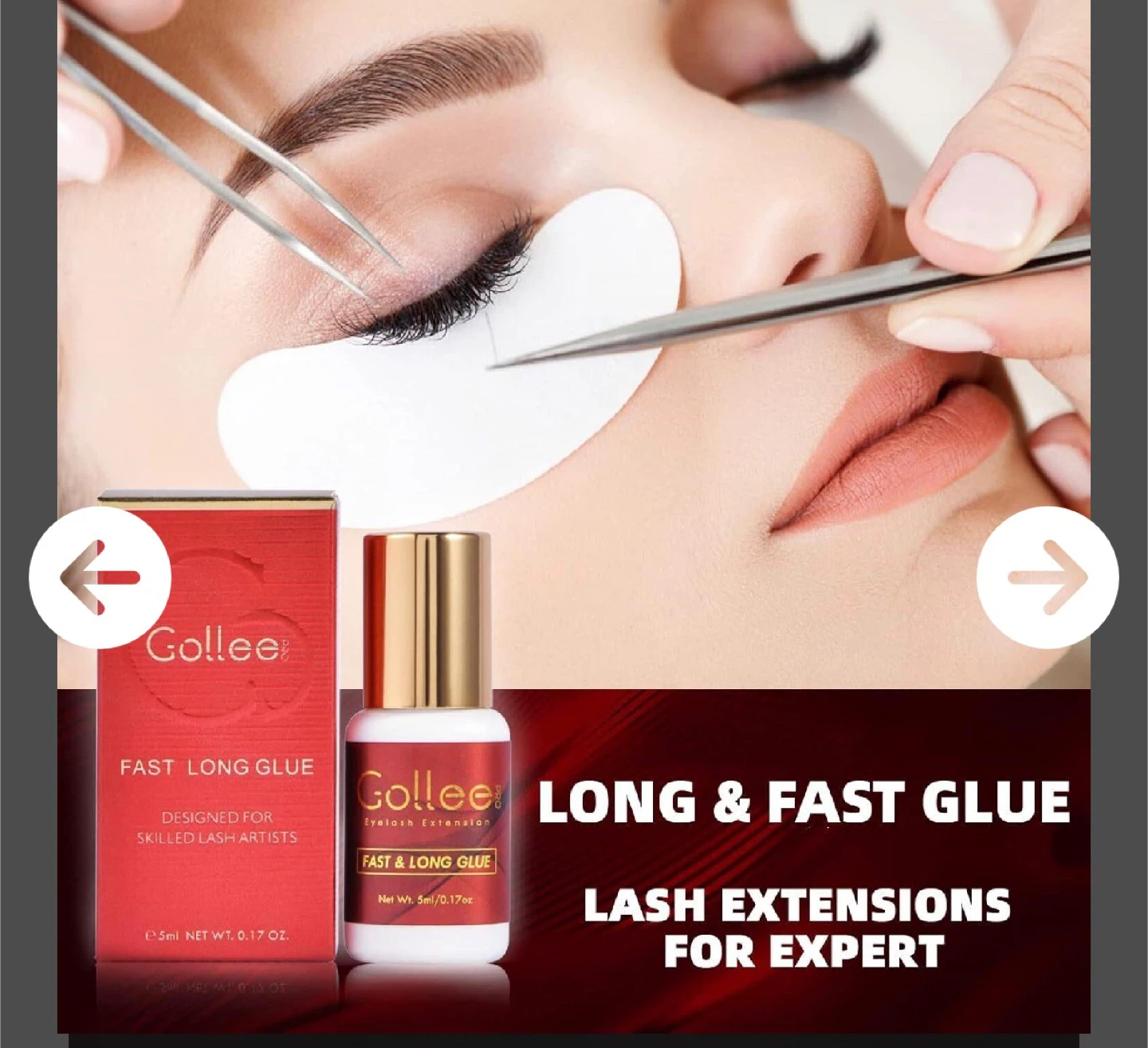 Gollee Fast & Long Glue Eyelash Extension Adhesive - photo 3