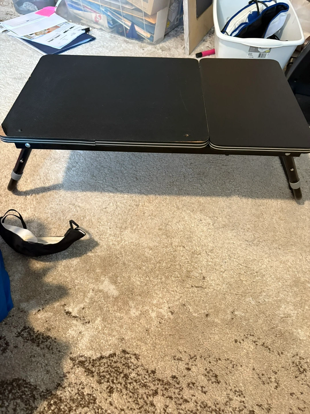 Black Folding Lap Desk Table