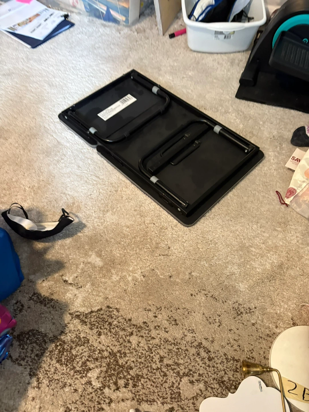 Black Folding Lap Desk Table - photo 3