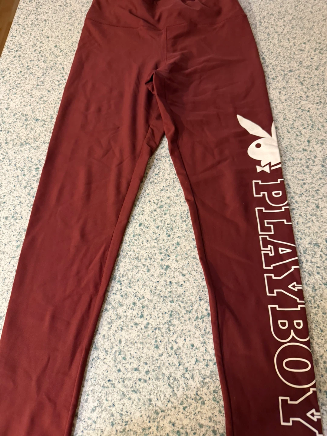 Playboy Burgundy Leggings Size M