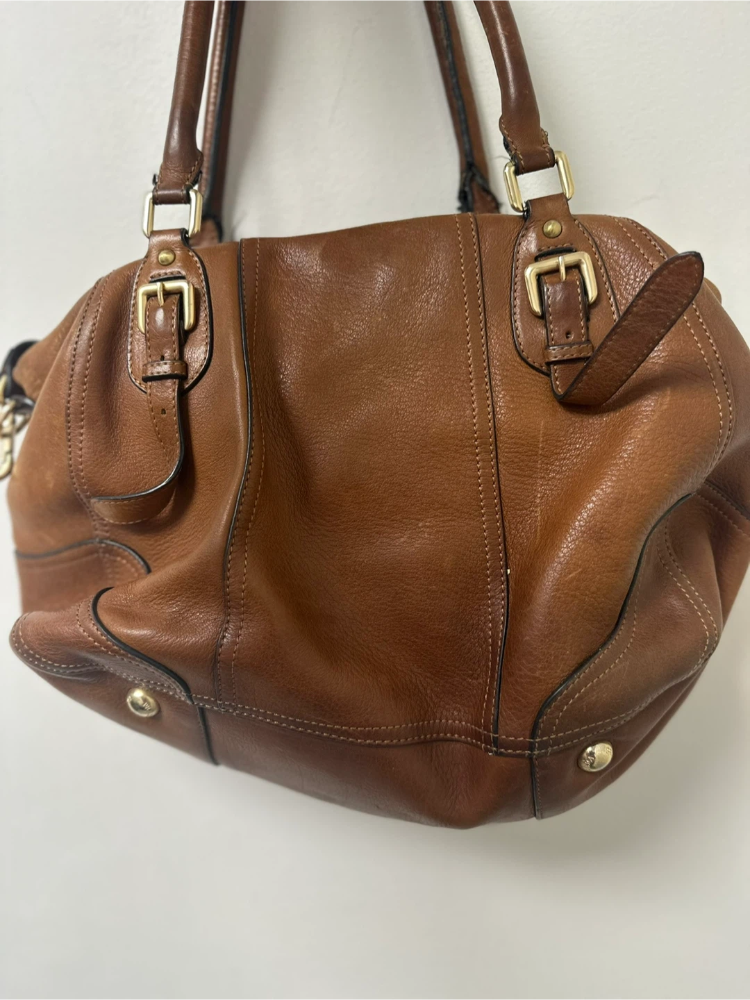 PRADA Brown Leather Satchel Handbag - photo 2