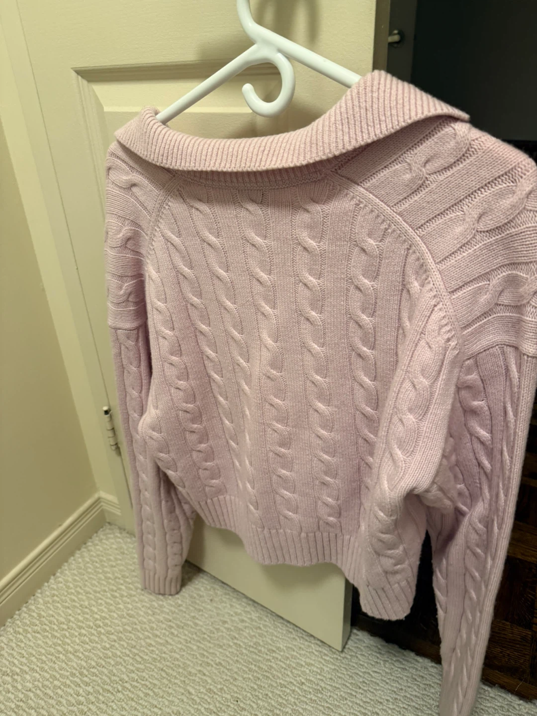 Sunday Best Pink Cable Knit Pink Sweater - photo 4