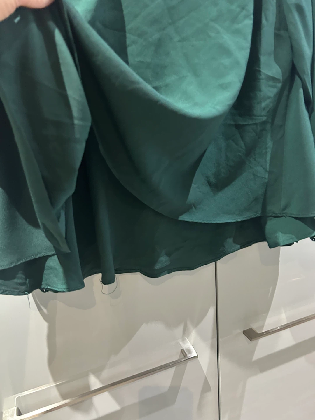 Emerald Green Lace Trim Blouse - photo 5