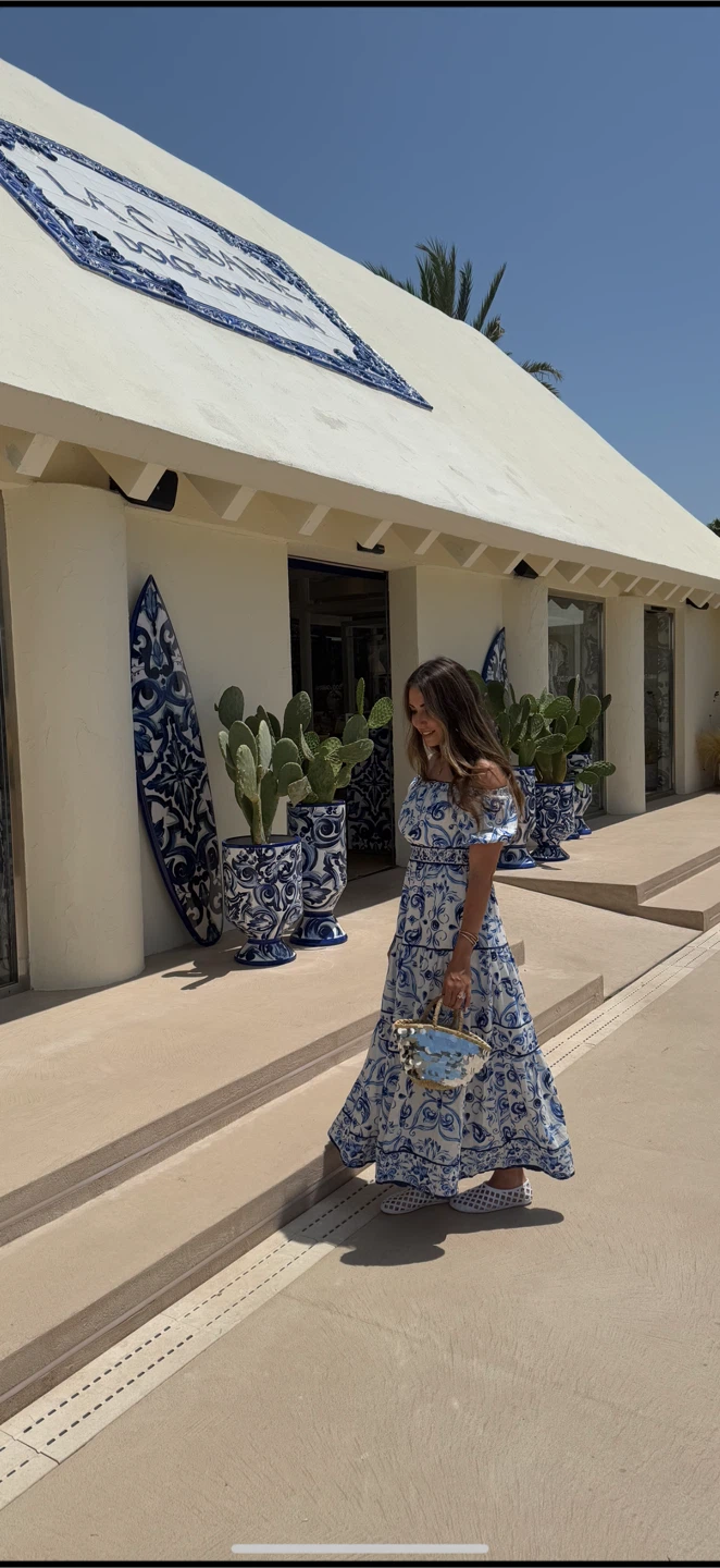 Ever New Melbourne Blue & White Floral Maxi Dress - Size 2