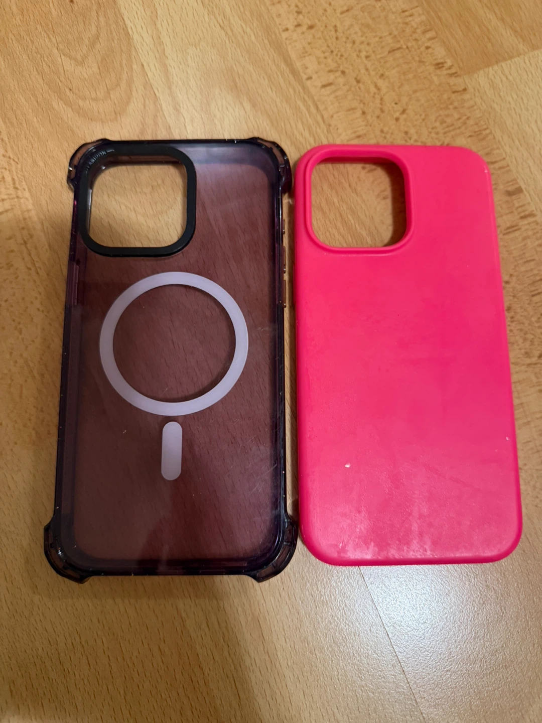 iPhone 15 Pro Max Case Set - Clear & Pink