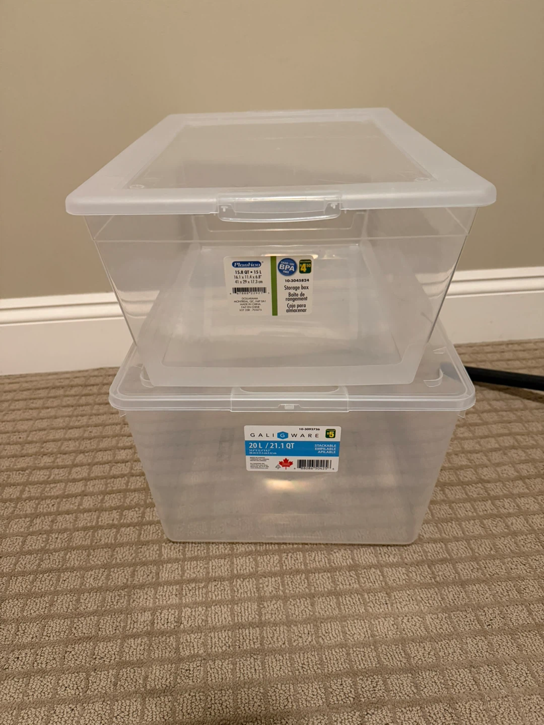 Plastic Storage Box with Lid. good for storage - photo 2
