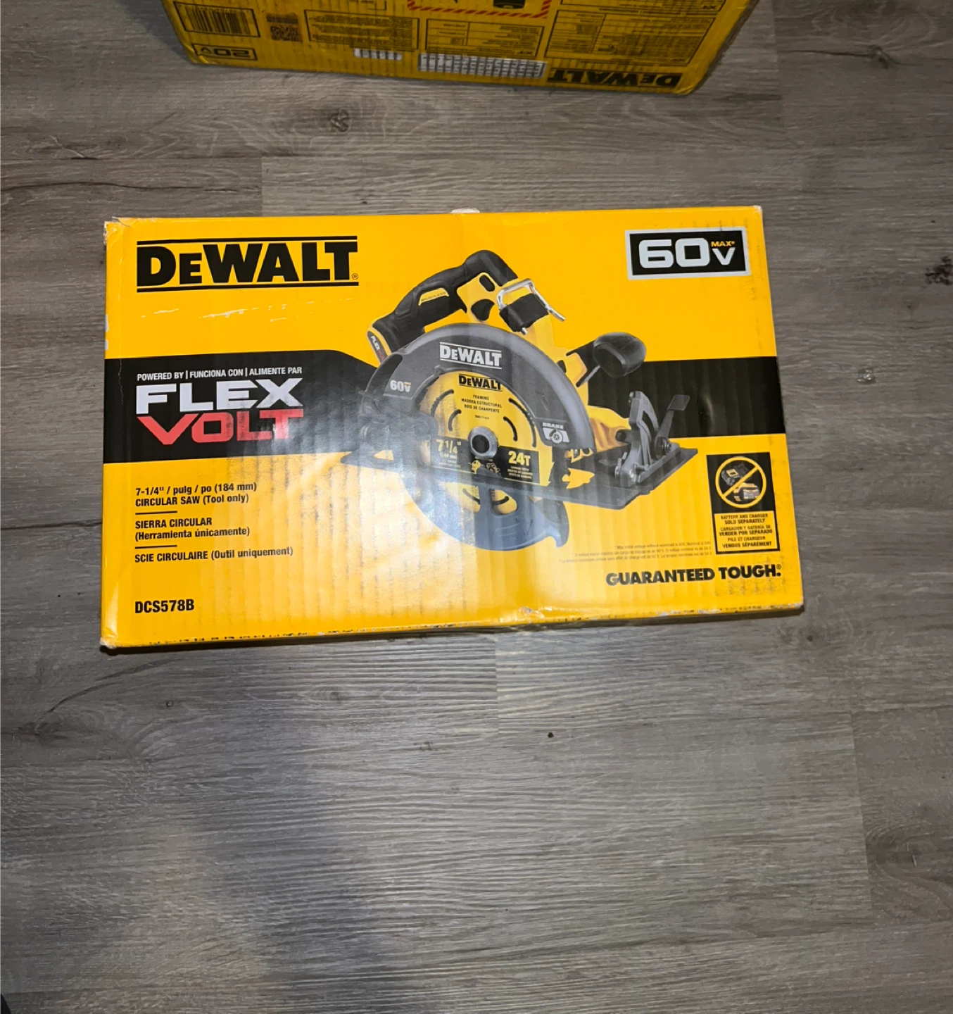 DEWALT FLEXVOLT 60V MAX 7-1/4" Circular Saw (Tool Only) DCS578B - photo 2