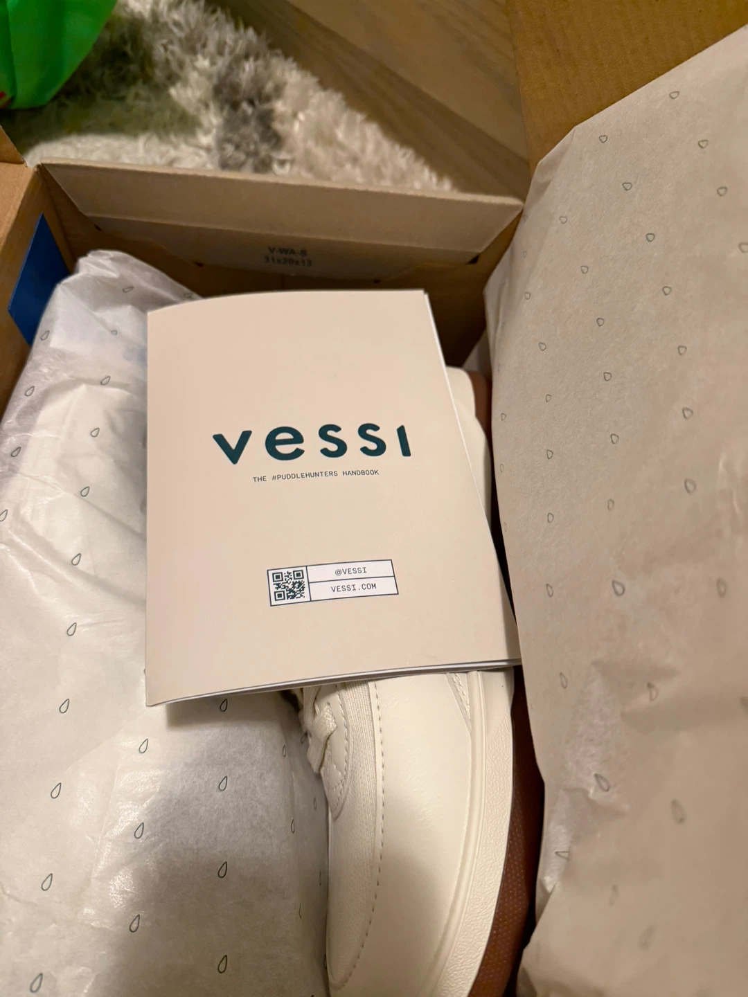 Vessi Cream/White Water-Resistant Shoes Size 8 - photo 5