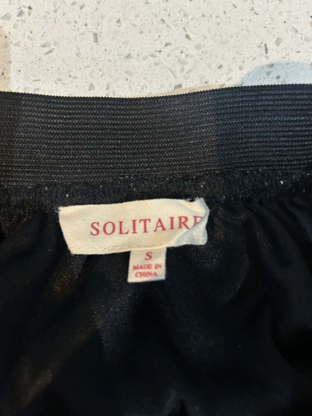 Solitaire Black & Blue Lace Midi Skirt - Size S - photo 4
