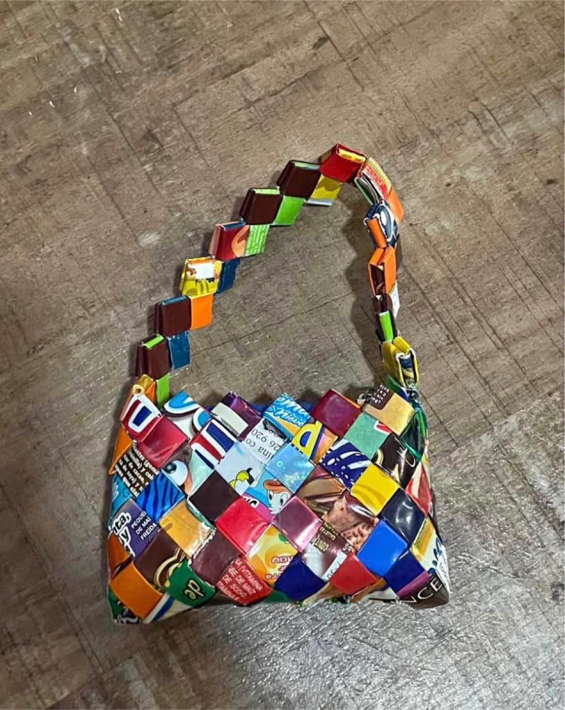 Candy wrapped mini purse