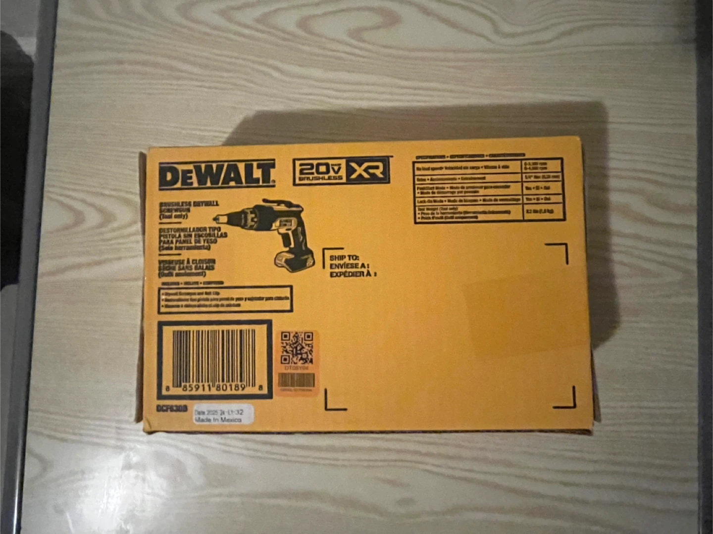 DEWALT 20V XR Brushless Drywall Screwgun DCF630B (Tool Only) - photo 3