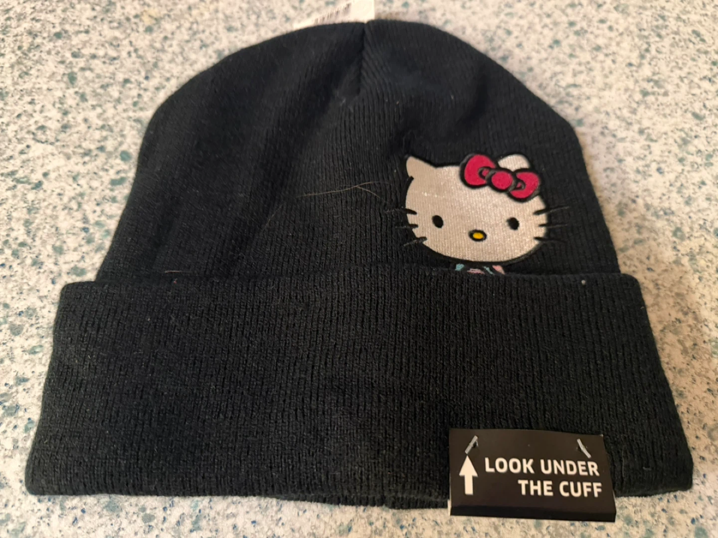 Hello Kitty Black Beanie