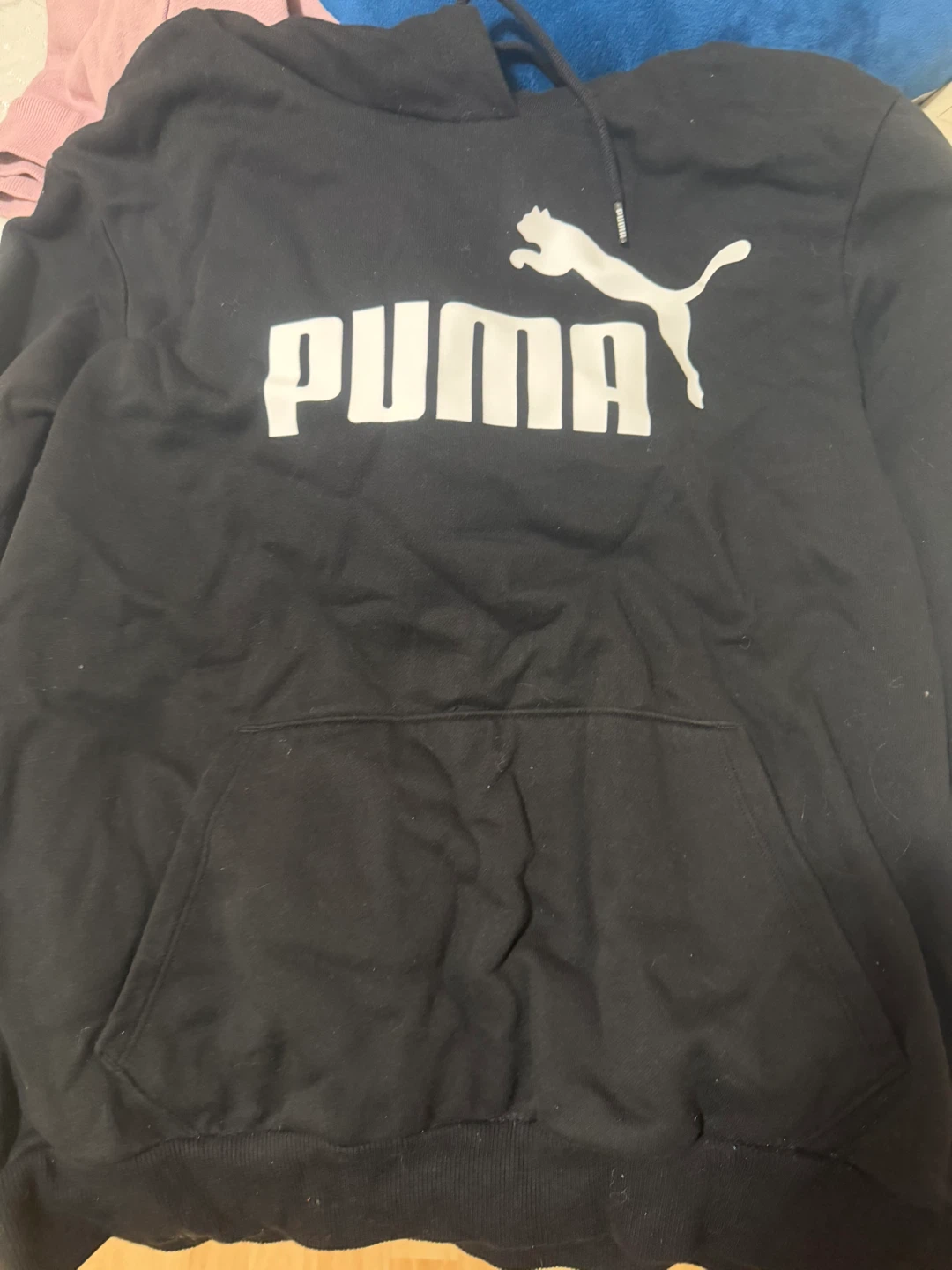 Puma Black Hoodie - Size XL
