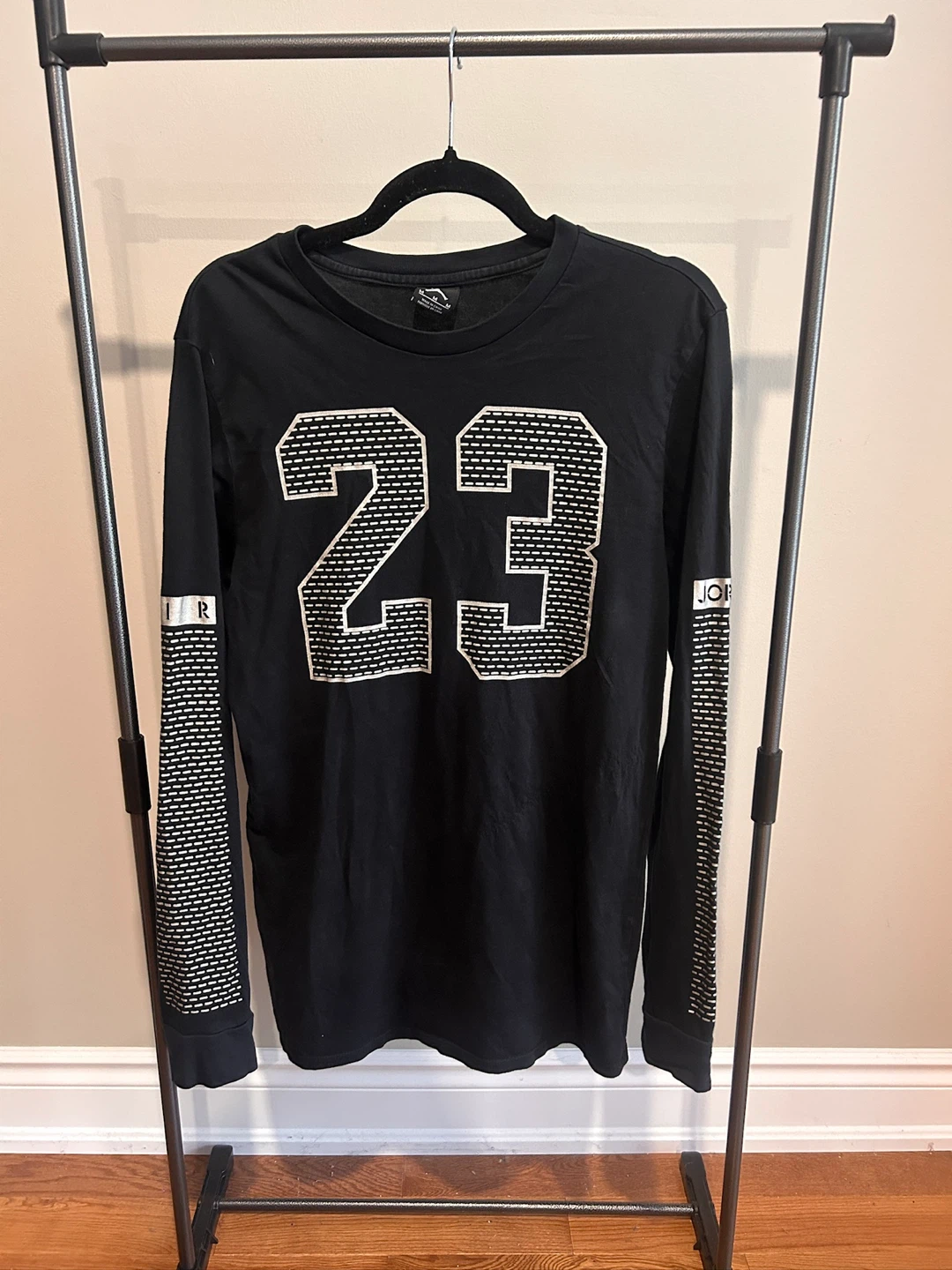 Black Jordan Long Sleeve Shirt with "23" Graphic - photo 4