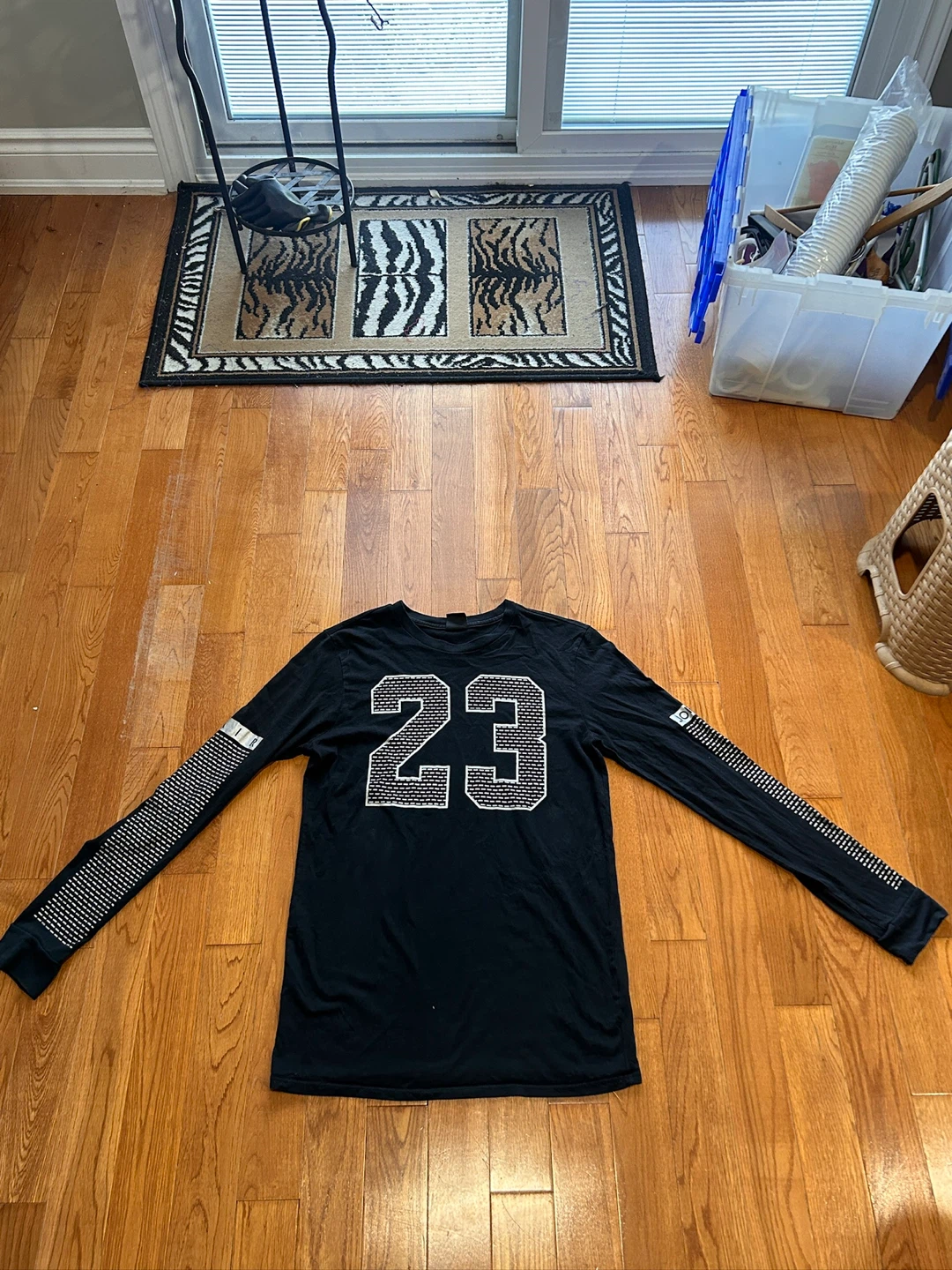 Black Jordan Long Sleeve Shirt with "23" Graphic - photo 2