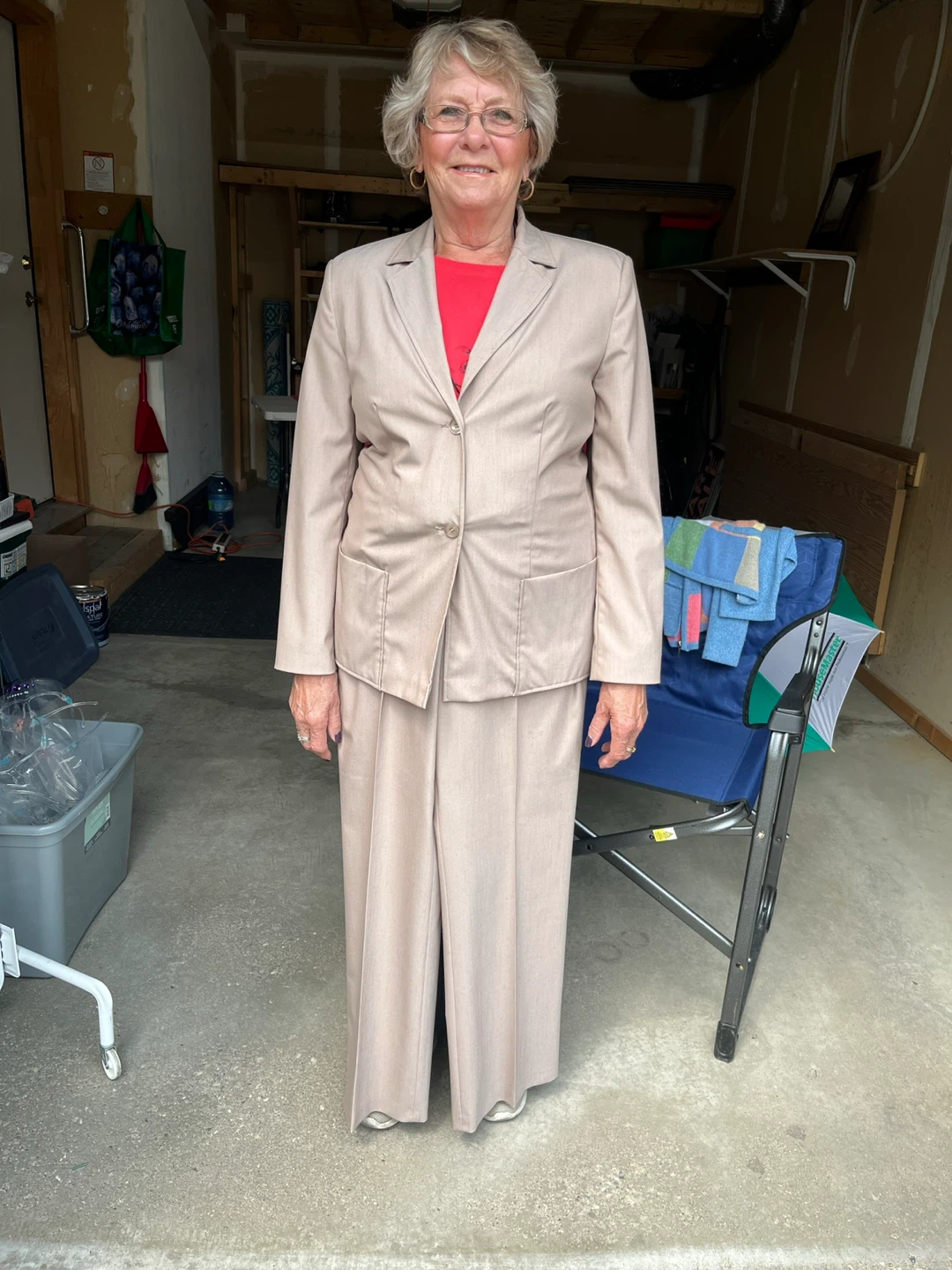 Steinmann Women's Beige Suit - Blazer and Pants - photo 3