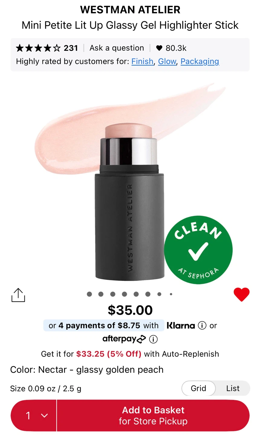 🆕 Westman Atelier Lit Up Highlight Stick Nectar - photo 4