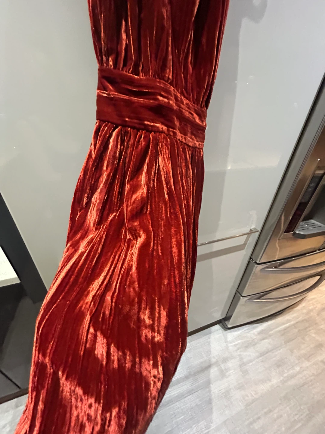 Velvet Halter Neck Dress - photo 3