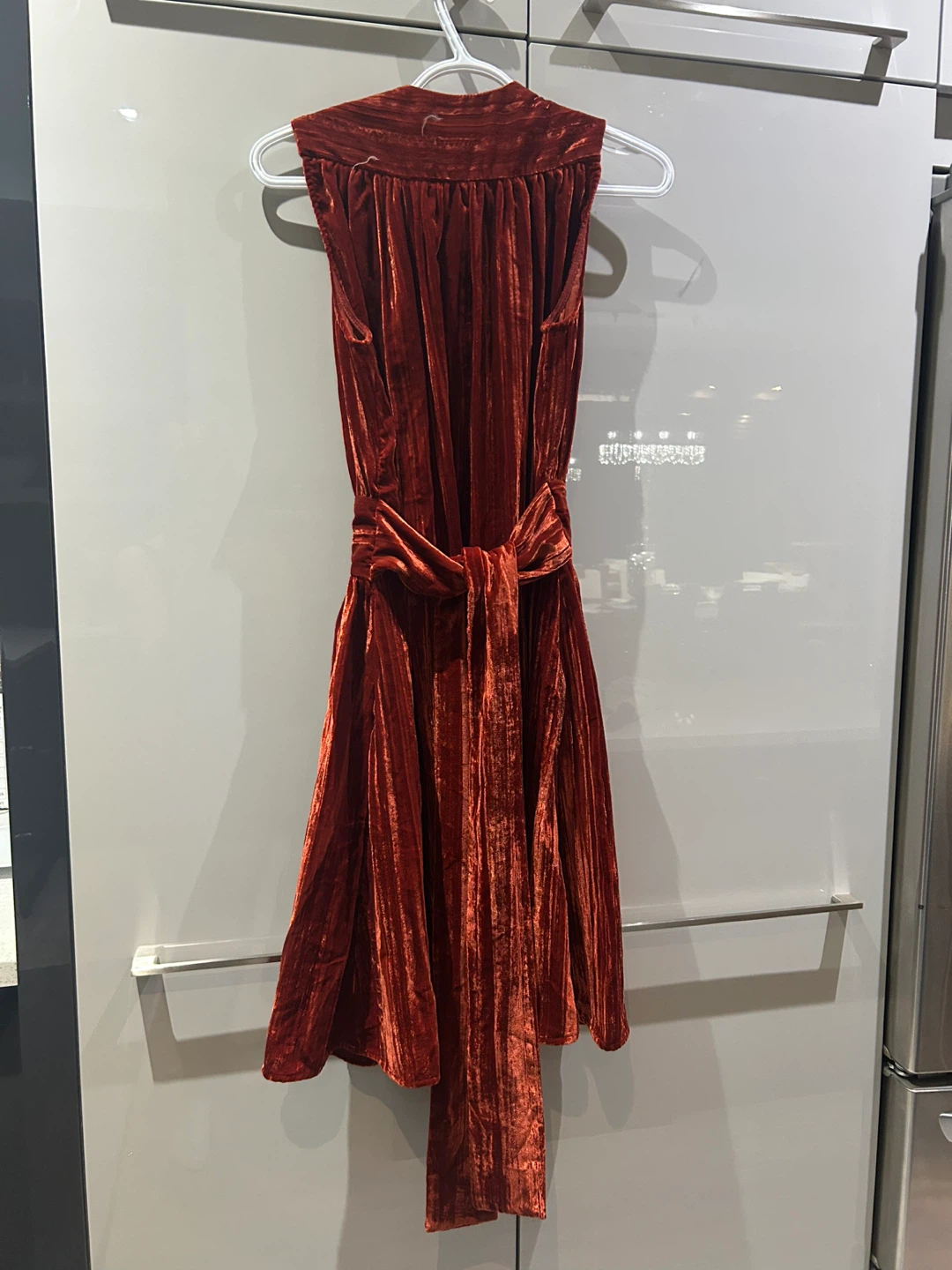 Velvet Halter Neck Dress - photo 4