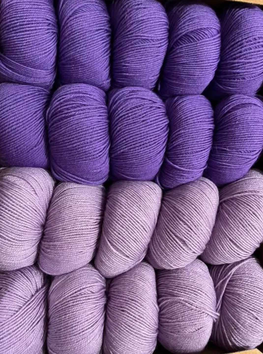 Purple Yarn Skeins for Knitting or Crochet