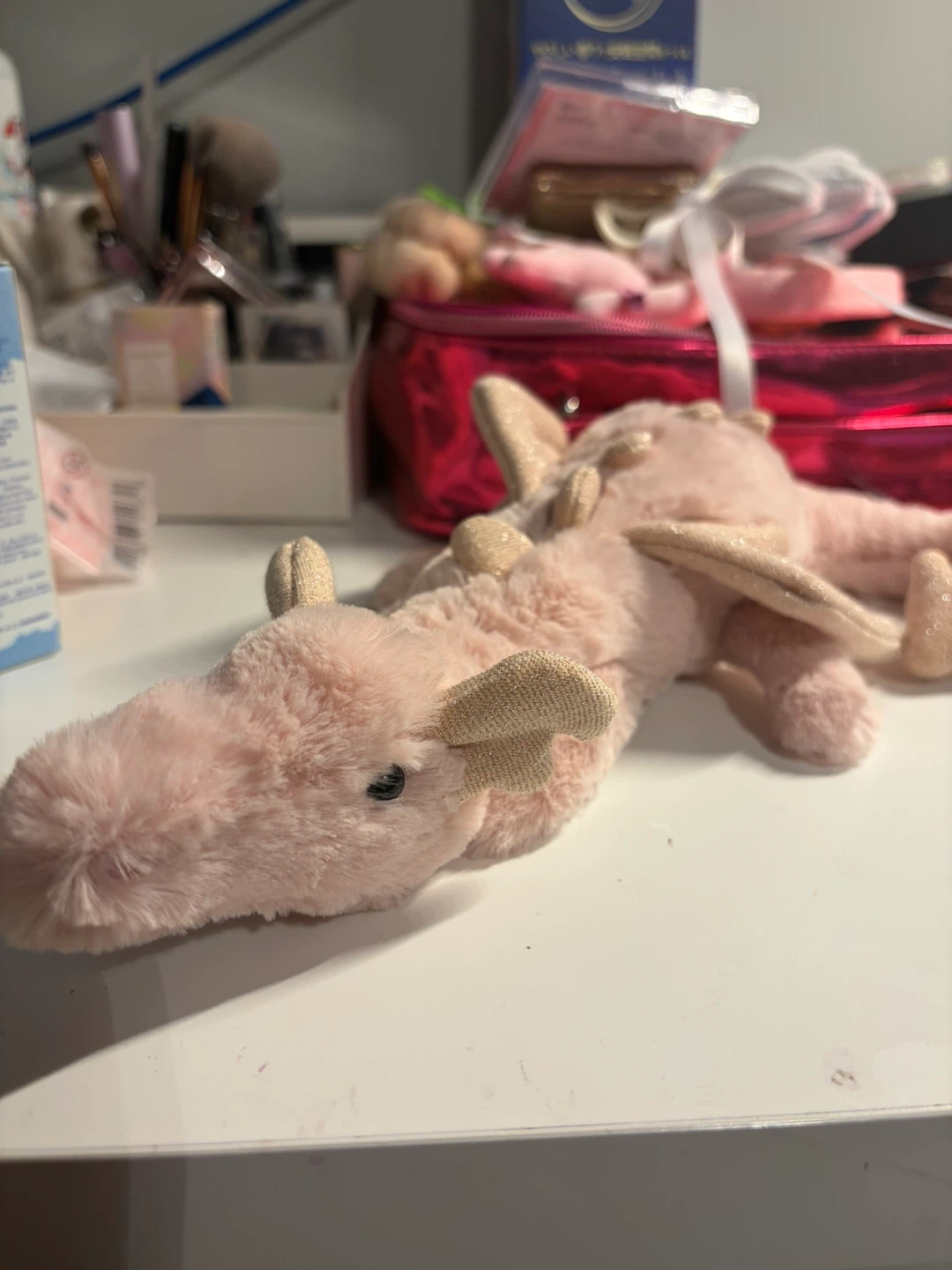 DISCONTINUED - Jellycat Rose Dragon Plush (small) - photo 2