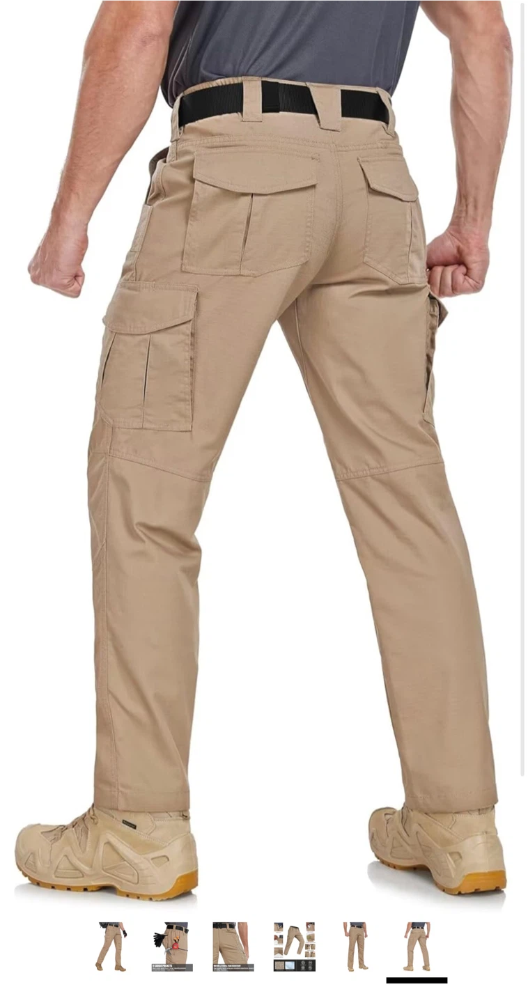 Men's Khaki Cargo Pants - photo 5