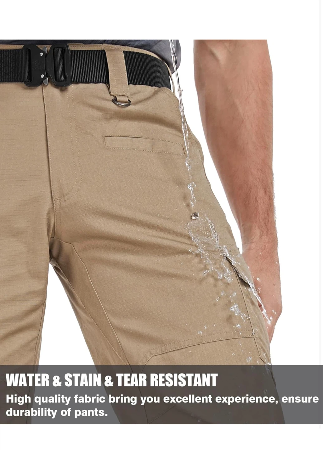 Men's Khaki Cargo Pants - photo 3