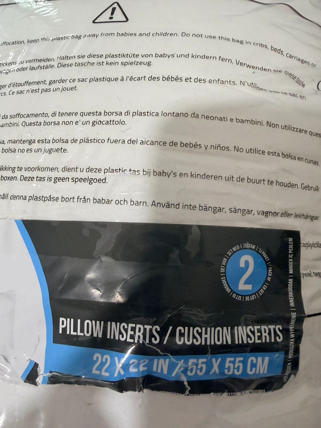 Premium Goose Feather &Down Alternative Pillow Inserts (2 Pack) - photo 3