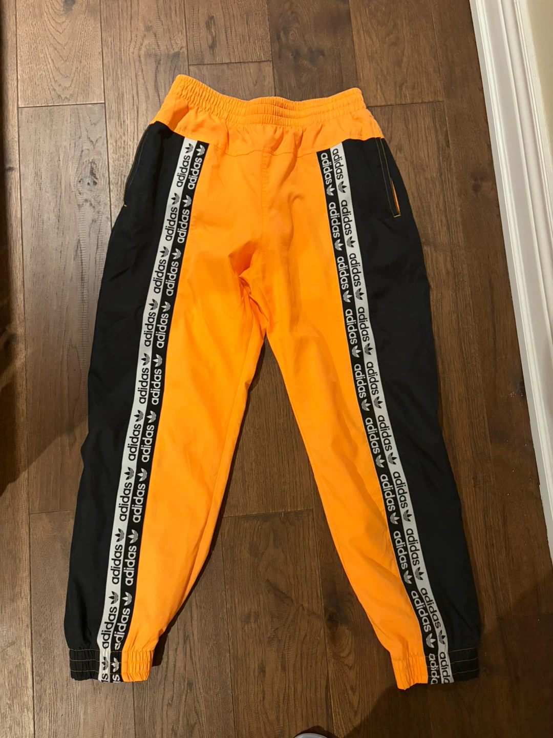 Adidas Track Pants - Orange/Black