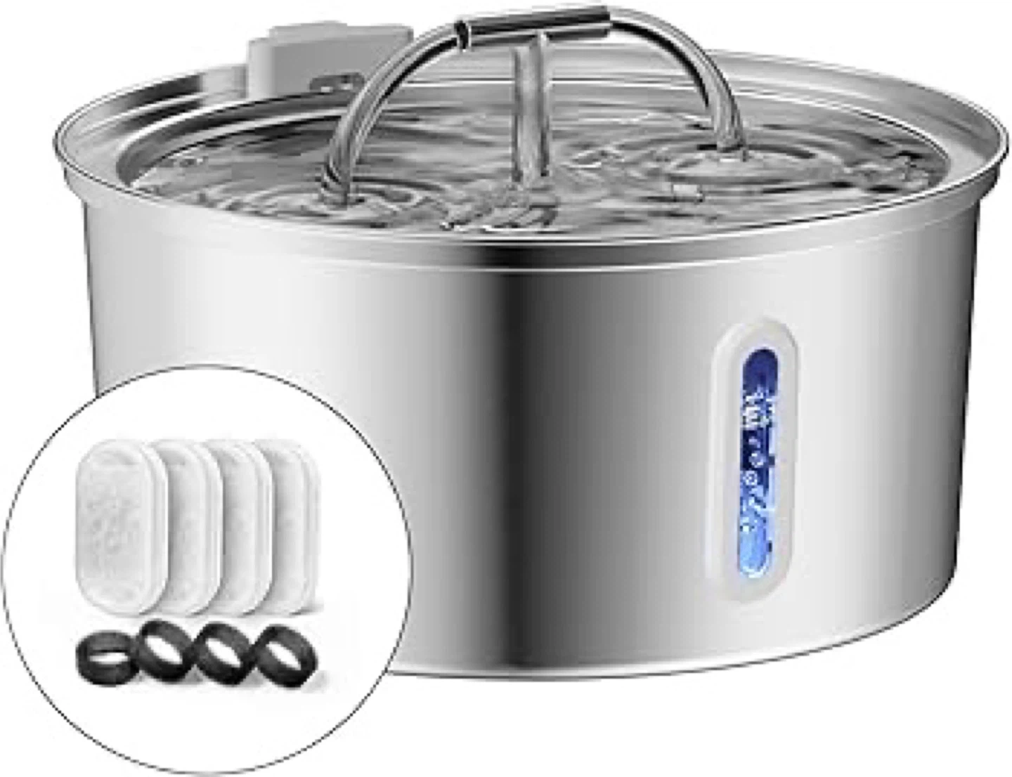 Qzkragt Stainless Steel Pet Water Fountain - photo 4