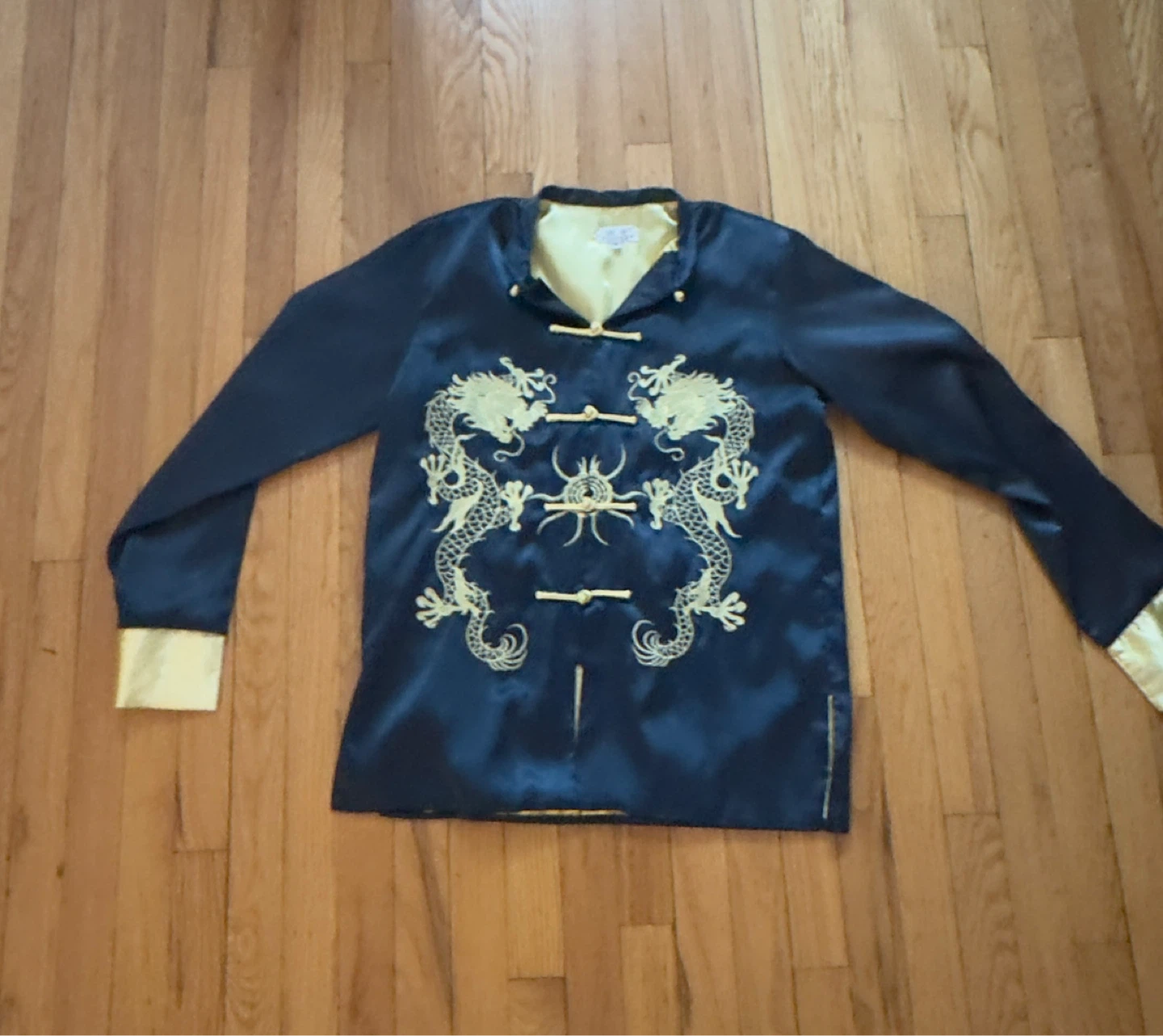 Men's Silk Dragon Robe Jacket