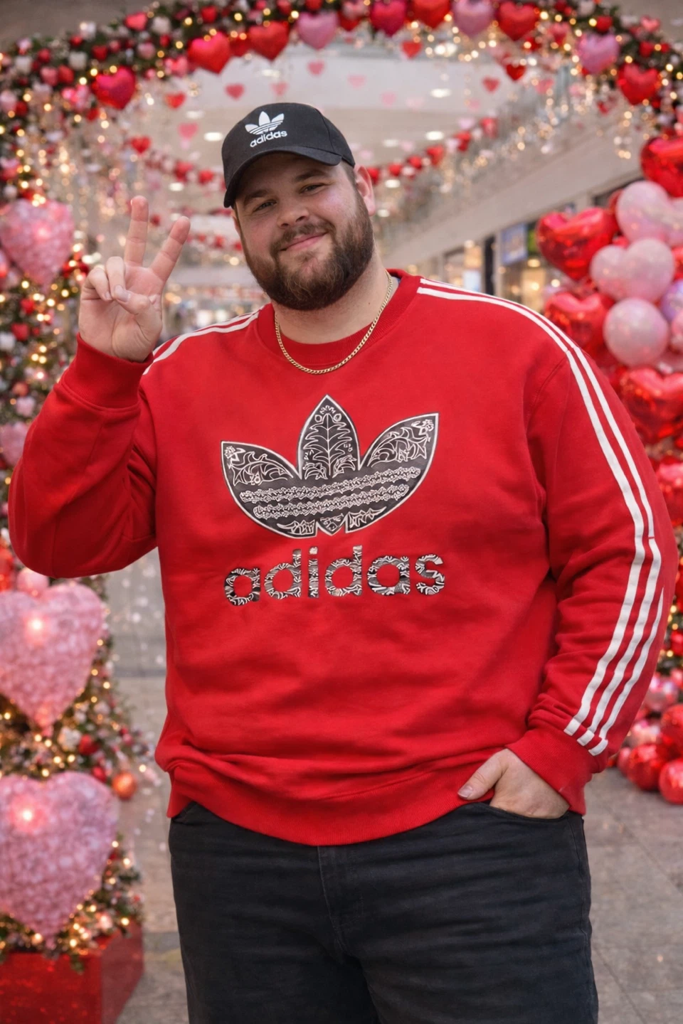 Adidas Crewneck Sweatshirt - Green,  Size 5xL - photo 4