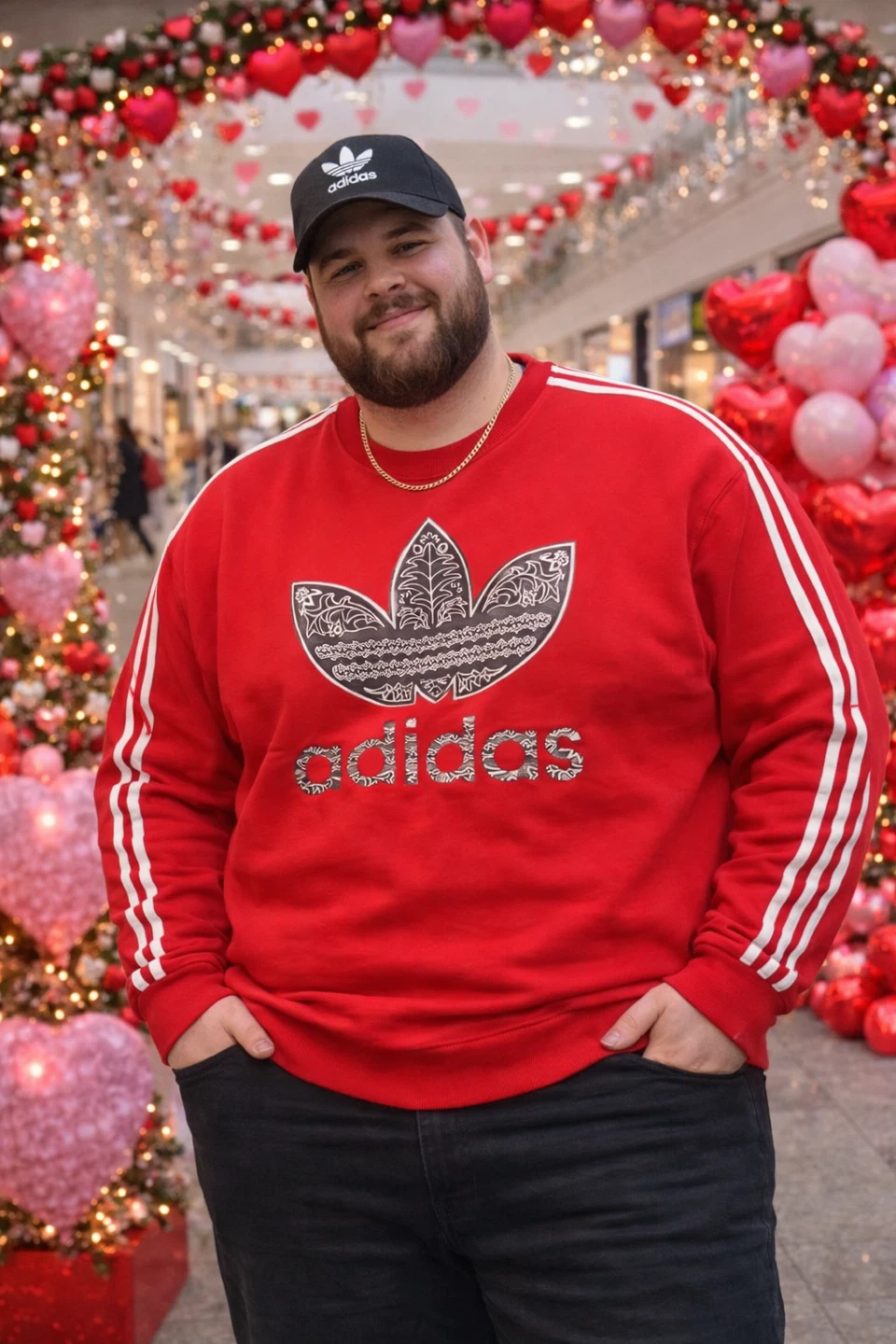 Adidas Crewneck Sweatshirt - Green,  Size 5xL