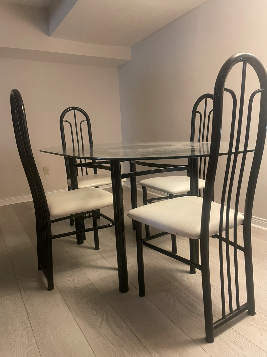 Glass Top Dining Table Set with 4 Chairs - photo 2