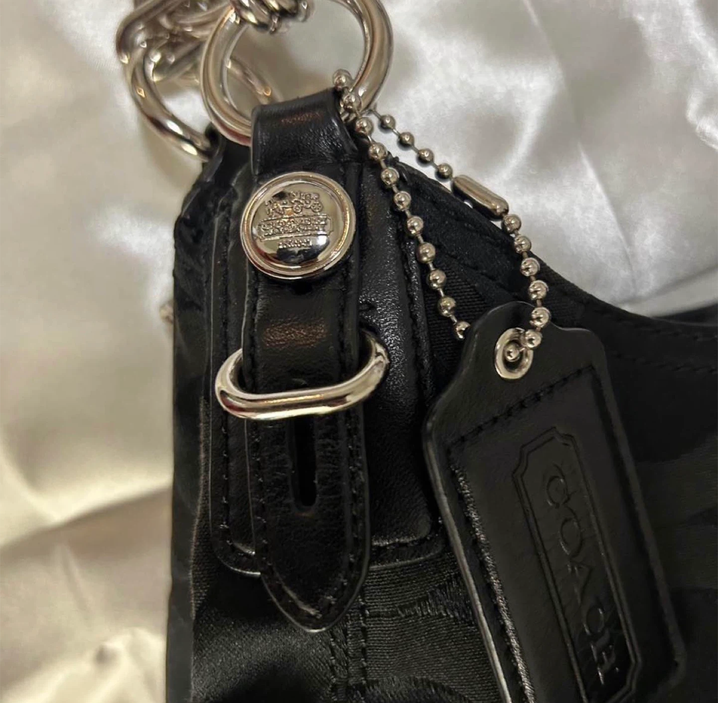 Black Coach Signature Hobo Bag - photo 4